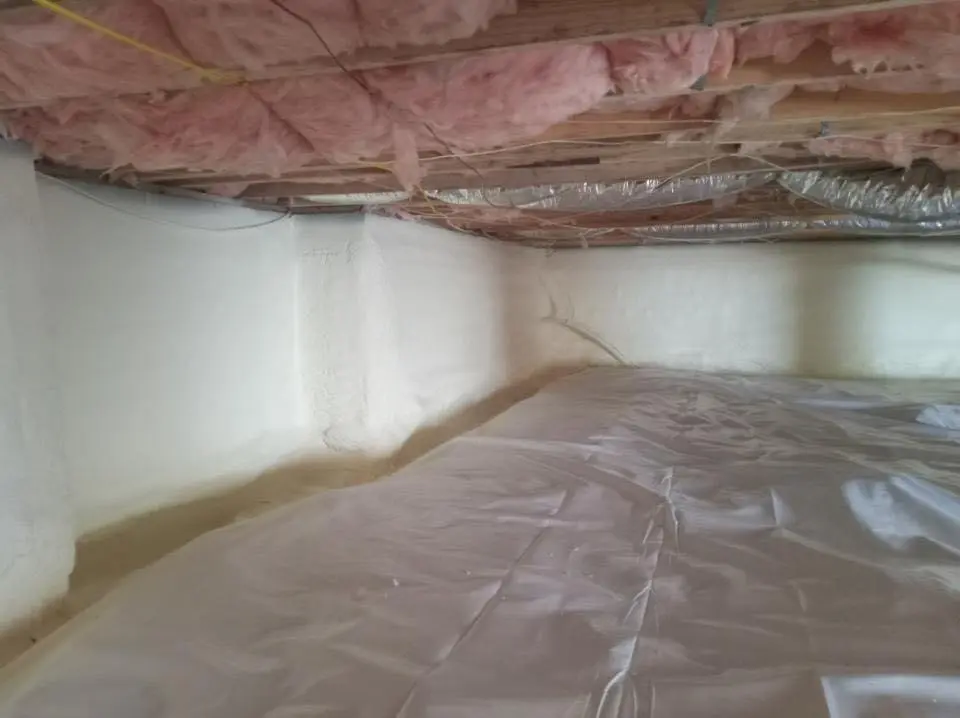 Crawl space encapsulation with closed-cell spray foam for Roof Maintenance in Bloomfield